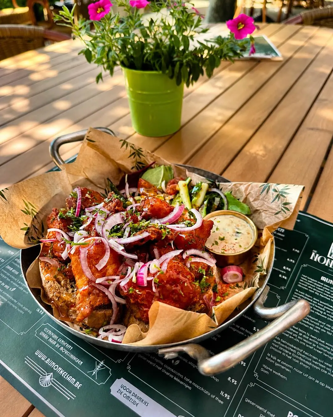 Lunch op het terras